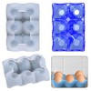 2 Pieces Egg Holder Silicone Resin Mold 6 Cups Egg