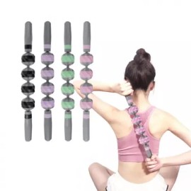(BD-3913) 마사지 셀룰라이트 롤러 다리 봉 종아리 허벅지 스틱 제거 종아리알 하체 풀기 근육풀기 4볼 [1-다이아스틱-블랙] Massage Cellulite Roller Leg Stick for Calf and Thigh Removal, Lower Body Relaxation, Muscle Relief 4 Balls [1-Diastick-Black]