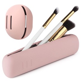 deegbbyi Make Up Pinsel Tasche Travel Essentials, Tragbarer Kosmetiktasche, 1stk Make Up Pinsel Aufbewahrung und 1stk Beauty Blender Case, Kosmetik Organizer, für Reisen Aufbewahrung