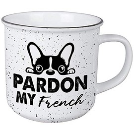 Carson 23587 Frenchie Vintage Mug, 13-ounce