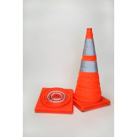 Eurow Reflective Collapsible Safety Cone, 28 Inches