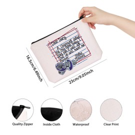 Vampire Damon Gift Salvatore Brothers Vampire Fans Gift Vampire Fandom Zipper Cosmetic Bag (Dear Diary UK)