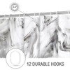 Gibelle Extra Long Shower Curtain 72 x 84, Tall Abstract