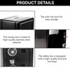 Safe Box Piggy Bank with Lock and Key, 7" H