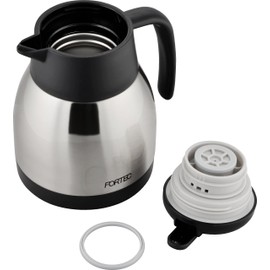 Wahei Freiz Fortec Insulated Household Tabletop Pot Silver Approx. 6.7 x 5.6 x 7.6 inches (17 x 14.2 x 19.4 cm)