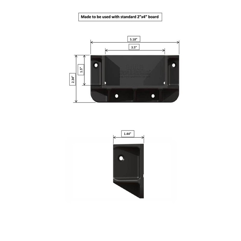 FENCE & DECK RITE Privacy Fence or Wall Brackets, fits