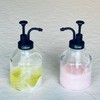 Suanti Bathroom Glass Soap Dispenser Set, 2 Pcs 375ml/12.7 Oz