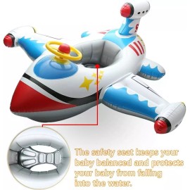 Unbranded  Inflatable Aircraft Yacht Pool Float • 45” X 39” • Plane • New