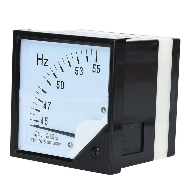 Kadimendium Pointer Type Analogue Panel Hertz Meter 45-55Hz AC 380V
