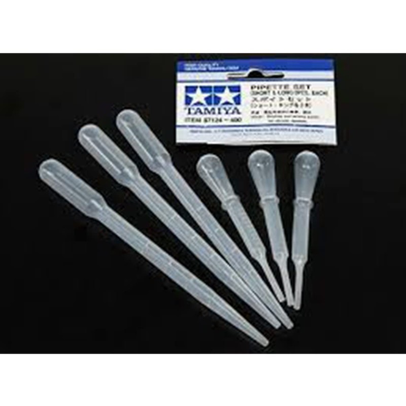 TAMIYA 300087124 Pipette Set, 90 x 150 mm, 6 Pieces
