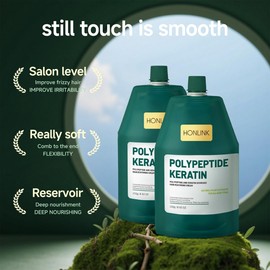 HONLINK Peptide keratin hair conditioner, hair nourishing mask 2pcs,Deep Conditioning Hair Mask,Hair Treatment for Lasting Shine and Smoothness for Dry Damaged Hair