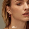 14K Gold Birthstone Trendy Dangle Earrings for Women Teardrop Small