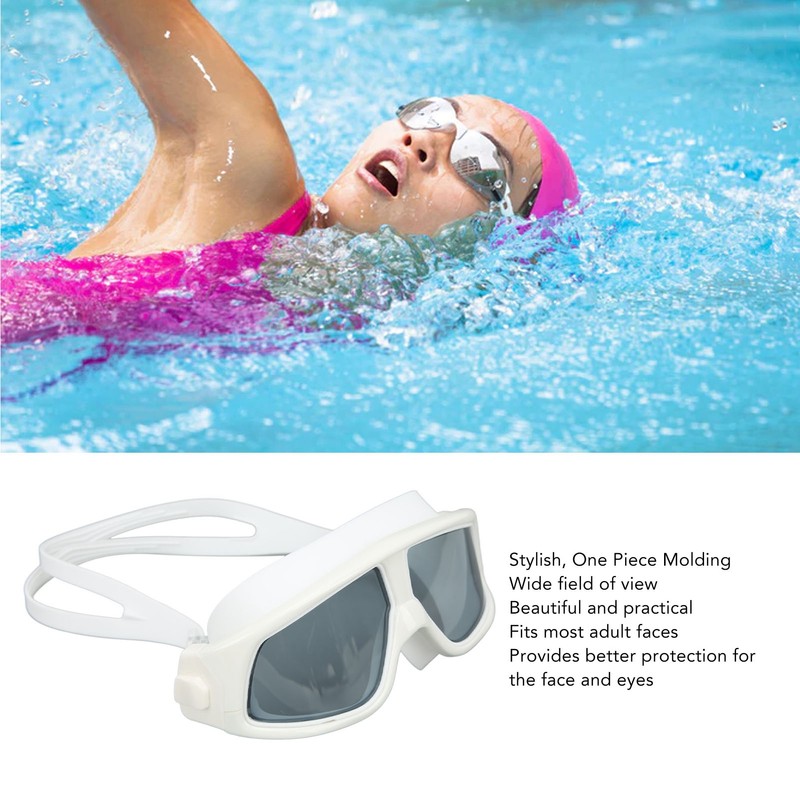 Swimming Goggles Prevent Fog UV Protection Wide View Diving Glasses