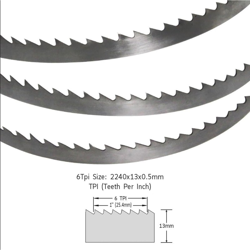 Pack of 3 Bandsaw Blades 2240 x 13 x 0.5