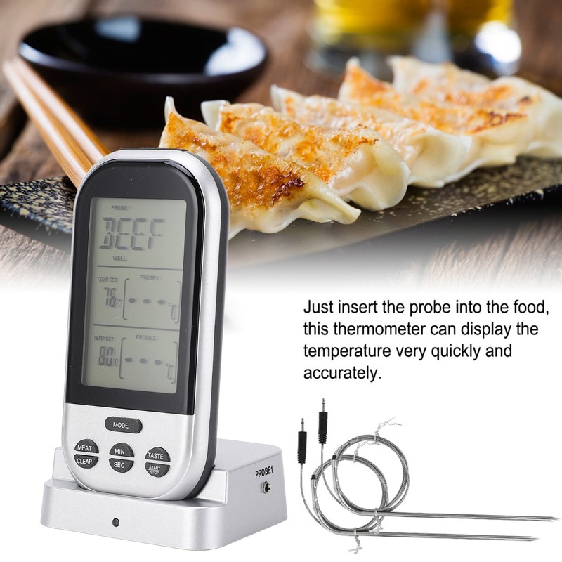 TS‑K32‑S Wireless Meat Thermometer Dual Probe Double Digital Temperature Meter