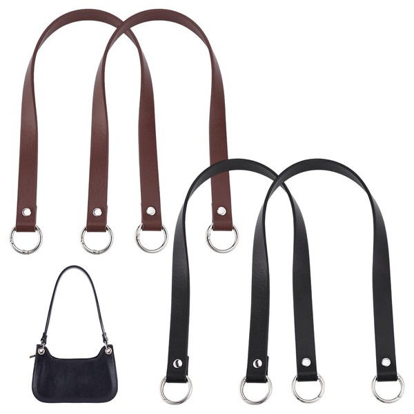 PH PandaHall 4Pcs 22.5" Purse Leather Handles Replacement Purse Shoulder