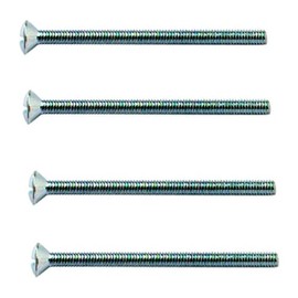 Merriway BH03664 (20 Pcs) M3.5 x 50mm (2 inch) Bright Zinc Plated Electrical Socket Switch Screw - Pack of 20 Pieces