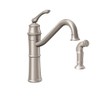 Moen Wetherly Spot Resist Stainless High-Arc Kitchen Faucet with Side