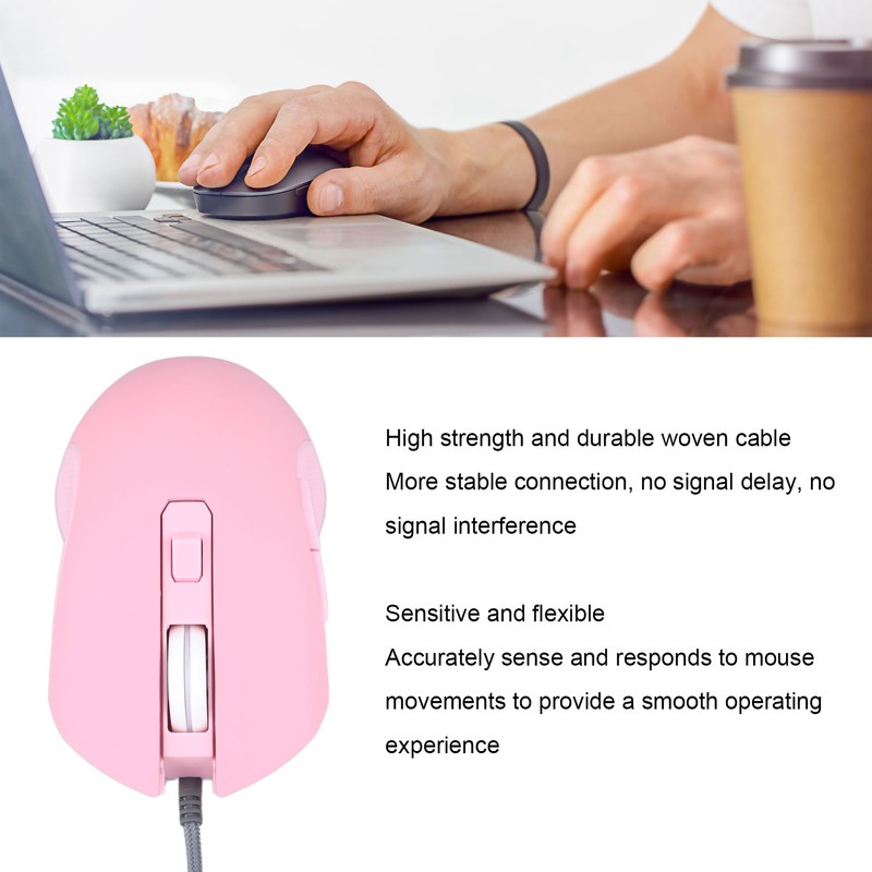 LED Mouse Type C Interface Portable Silent Roller Switch Ergonomic