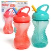 Nuby 2-Pack Flip-It Easy Grip Cups with Easy-Flo Straw, 10