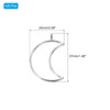 PATIKIL 20pcs Open Bezels, Resin Bezels Pendants Moon Open Back