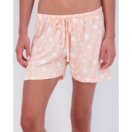 Paquete de 3: pantalones cortos de pijama elásticos ultra suaves y cómodos para mujer, ropa de dormir elegante (disponible en tallas grandes), Set a, 3x