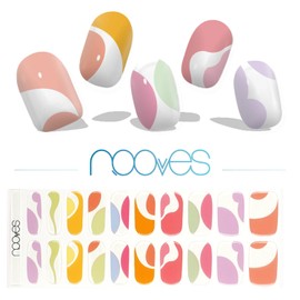 NOOVES Nails Premium Precured Gel Nail Foils, Paradise, Art Design, Semi-Hardened Gel Nail Strips, Semi-Permanent Gel Stickers, Gel Nail Stickers, Gel Nail Stickers