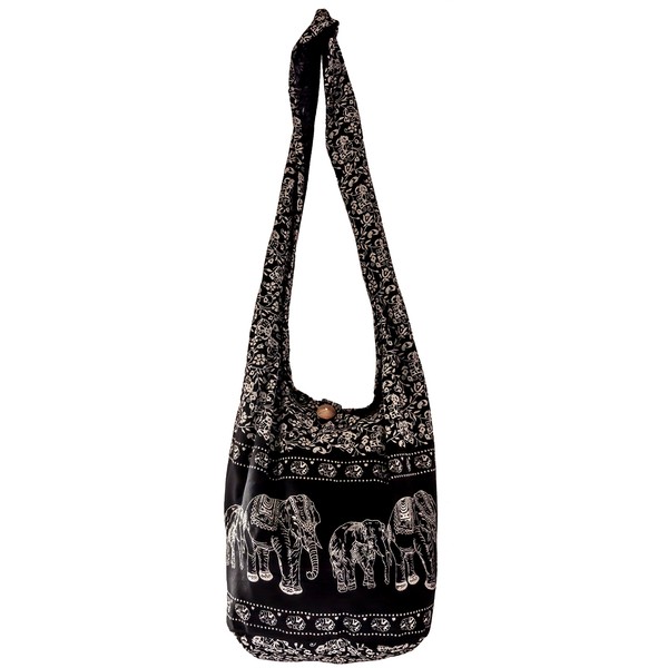 CCcollections Sling Bag Baumwolle – Große Boho Hippie Hobo Handtasche