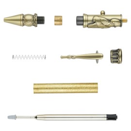 Penn State Industries PKBASEAB Baseball Ballpoint Pen Kit Woodturning Project (1, Antique Brass)