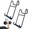 Dumbbell Spotter Hooks 2 Pack, Esforzarse 250 lbs Load Capacity