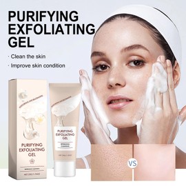 Exfoliating Gel for the Face, 50 g Brightening Exfoliating Whitening Gel Removes Dirt and Dead Skin, Natural Exfoliating Gel Reduces Skin Spots, Deep Cleansing and Smoothing for Face