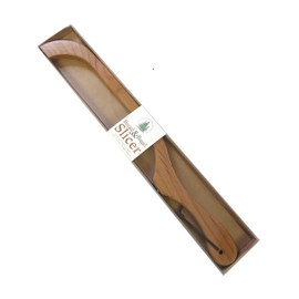Out of the Woods of Oregon Left-Handed Bread and Bagel Slicer, Walnut