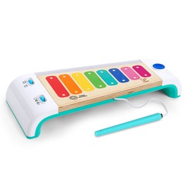 Baby Einstein Baby Einstein Hape Magic Touch Xylophon aus Holz, Musikalisches Spielzeug für Kleinkinder, 2 Spielmodi, über 30 Melodien, Lichter und Lautstärkeregelung, ab 12 Monaten +