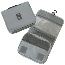 [np] MRG Travel Pouch, Hanging Hook, Large Capacity, Women's, Men's, Large, Smaller, Travel Case, Solid, Waterproof, Transparent, Compact, Washable, Makeup, Accessories, Makeup, Washroom, Skin Care,