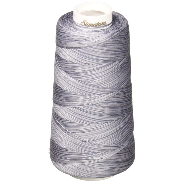 Signature Thread Machine Quilting Thread, 40wt/3000 yd, Variegated Grey Shades