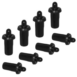 Aifeier ET 8 Pieces Cabinet Door Repair Pins Damper Replacement Repair Pins Blinds Spring Loaded Furniture Fittings Door Spring Parts, Black