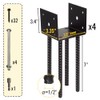 Fence Post Holder Ground Spike Use for Concrete Deck -