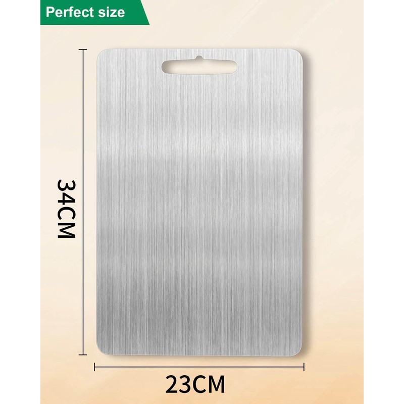 Titanium Cutting Board-Stainless Steel Cutting Board,2024 New Upgrade Double Sided