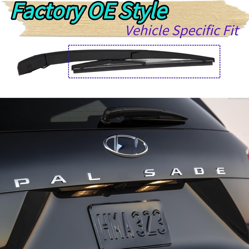 Rear Wiper Blade for Hyundai Palisade 2020-2025 2024 2023 2022