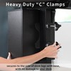 VIVO Clamp-on Under Desk Shelving Unit, Office Accessory Holder for