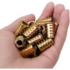 WJMY Screw Nut Threaded Inserts Wood Screw Thread 135 Pieces