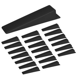 ASIRYVA 20 Pcs Fence Panel Wedges to Stop Banging, Stop Rattling, Level & Secure Fences (Black)