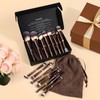 MAANGE Makeup Brushes 16Pcs Professional Foundation Powder Blush Contour Eyeshadows
