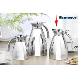 Esmeyer 077 Insulated Flask 1 L Empire 18/8 Stainless Steel, Double Walled, Unbreakable, Dishwasher Safe Stainless Steel, Silver