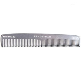 Fendrihan Fendrihan Sturdy Metal Double Tooth Barber Grooming Comb (6.6 Inches)
