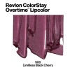 Labial Líquido Cs Overtime Lipcolor Tono Black Cherry Acabado Gloss