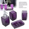 4Pcs/Set Acrylic Bathroom Accessory Set Toothbrush Soap Dish Holder for
