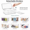 Tea Bag Organizer - Clear Acrylic Tea Storage Box with