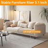 Bed Risers 4-Pack 3.66 Inch Chair Raisers Table Leg Extenders