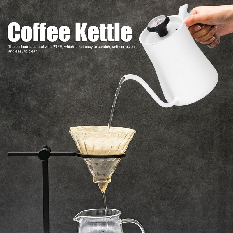 Coffee Pot 650ml Stainless Steel Long Narrow Spout Coffee Kettle